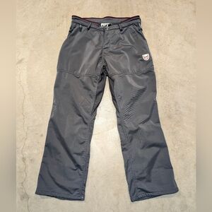 686 Snow Pants Snap Fly Unisex S Gray Skiing Snowboard Outdoor